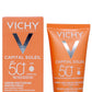 كريم فيشي كابيتال سولاي الواقي من الشمس المخملي بعامل حماية Spf50 و حمض الهيالورونيك 50 مل