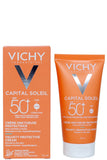 كريم فيشي كابيتال سولاي الواقي من الشمس المخملي بعامل حماية Spf50 و حمض الهيالورونيك 50 مل