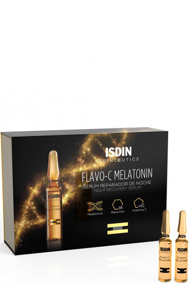 Isdin Ceutics Flavo-c Melatonin Night Repair Serum With Antioxidants And Deep Hydration 30x2ml