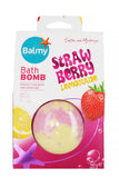 Balmy Bath Bomb Softening Moisturizing Skin With Strawberry Lemonade Scent 160g