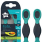 Tommee Tippee Smushee Self-feeding Spoons Easy Grip Antimicrobial Protection 2-pack For Babies 4m+