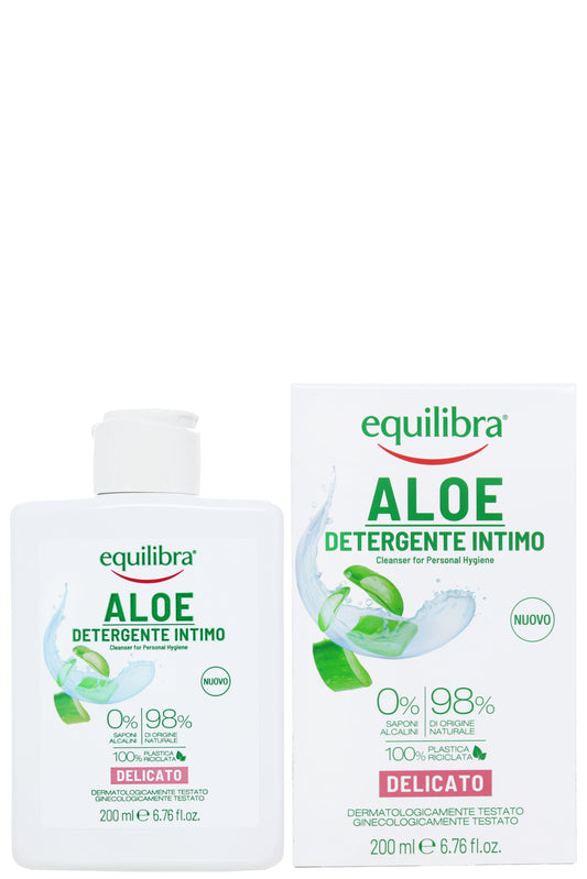 Equilibra Aloe Gentle Personal Hygiene Cleanser For Sensitive Skin - Soothing 200ml With Natural Ingredients