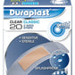 لاصقات Duraplast الشفافة مزدوجة الجوانب الشافية للبشرة الحساسة - لا تسبب الحساسية، مرنة، مقاومة للرطوبة، 20 قطعة