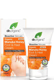 كريم القدم والكعب بالعسل Manuka من د. أورجانيك 125 مل لتنعيم مسامير القدم