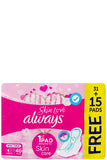 Always Sens Skin Love Maxi Thick Large 46 Pads For Breathable Softness And 0% Stuffiness