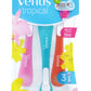 Gillette Venus Disposable Tropical 3's With Pivoting Head For Contoured Shaving