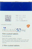 Imigran 50 Mg, 2 Film-coated Tablets, Blister Pack