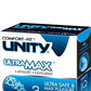 واقي ذكري Unity Ultra Max شديد التزليق لمتعة وحماية معززة لاتكس طبيعي 3 قطع