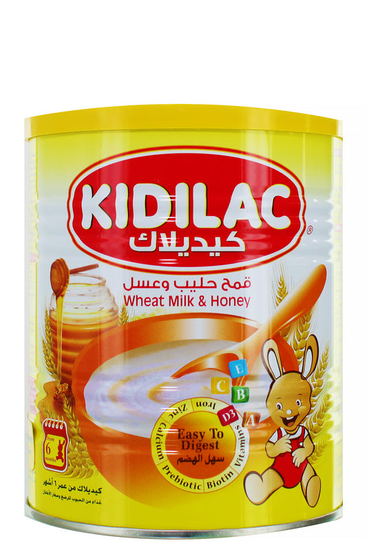 كيدلاك مكمل غذائي بالقمح والحليب والعسل للرضع - سهل الهضم، يدعم المناعة، 400 جرام بودرة