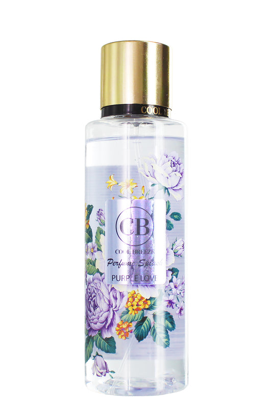 بخاخ معطر الجسم ليدر كول بريز بيربل لوف المنعش برائحة خفيفة للاستخدام اليومي مع الجلسرين 250 مل