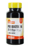 Sundance Probiotics لدعم صحة الجهاز الهضمي بـ 25 مليار وحدة تشكيل مستعمرة من سلالات البروبيوتيك - 30 كبسولة نباتية