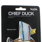 Opal Craft Deluxe Chief Duck Bath Toy - Oversized 8.5-inch Non-toxic Plastic - Vibrant Colors For Fun Bath Time