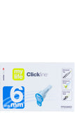 Mylife Clickfine، 6 مم، إبرة قلم، حقن خالٍ من الألم برأس ألماسي، راحة دقيقة، تصميم متين
