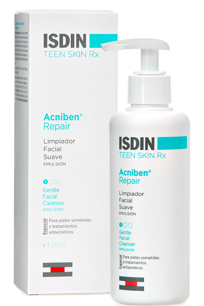 كريم Isdin Acniben Repair المرطب والملطف للبشرة المعرضة لحب الشباب بالنياسيناميد وحمض الهيالورونيك 180 مل