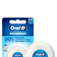 Oral-b خيط تنظيف الأسنان 50 م لإزالة البلاك من المساحات الضيقة