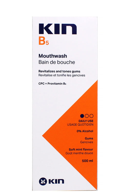 Kin B5 With Chlorhexidine Gluconate, 500 Ml Mouthwash, Bottle