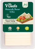 Gusto Dairy Mozzarella Slices 200g - Vegan, Subtle Flavor, Ideal For Toasts And Pizzas