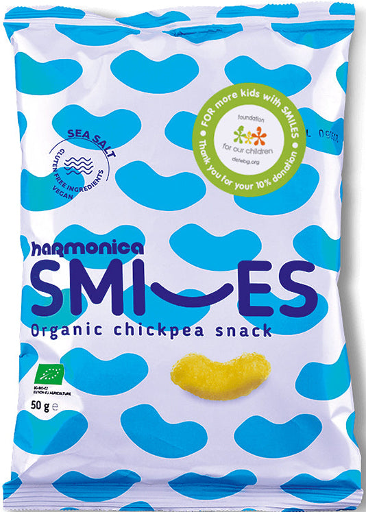 Harmonica Chickpea Snack With Sea Salt - Crispy & Delicious, 50g