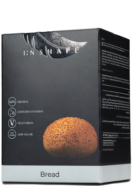 Inshape High-protein (60%) Bread Mix Meal Replacement – Low-carb, Low-fat, Vegetarian, With Added Vitamins, In 25g Sachet.