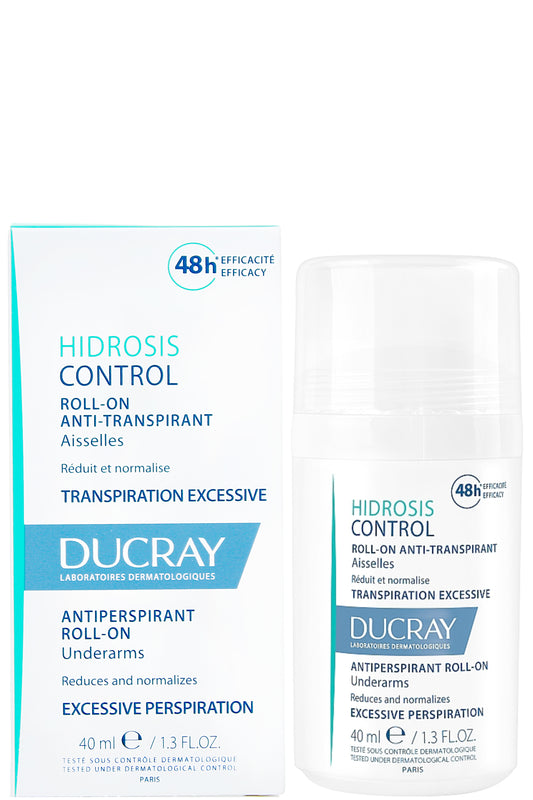 Ducray Hidrosis مضاد للتعرق رول أون 40 مل حماية طويلة الأمد للإبطين