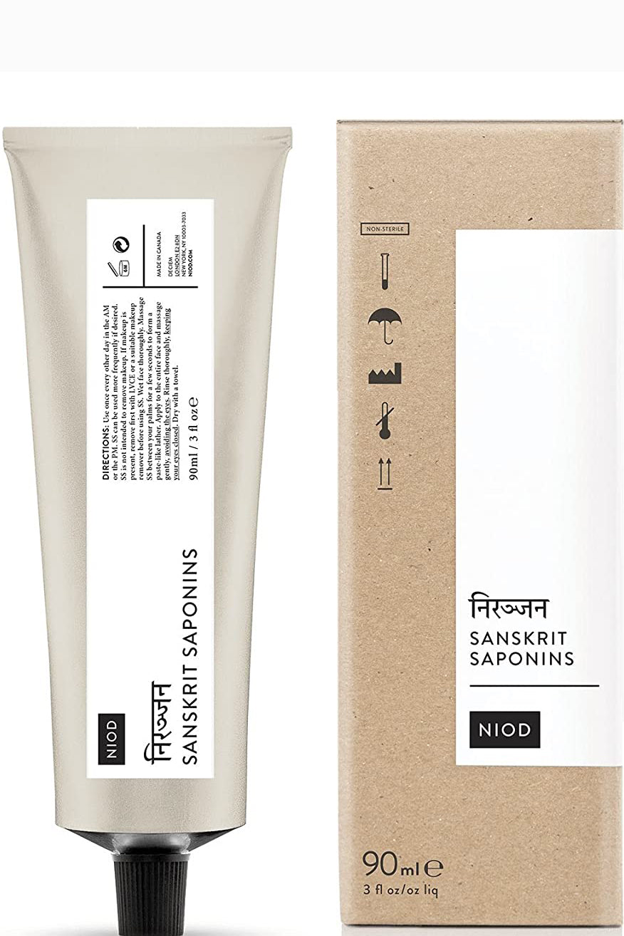 Niod Sanskrit Saponins Cleansing Exfoliating Balancing Liquid Cleanser 100ml Natural Plant Extracts