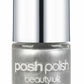 Beauty Uk Posh Polish Silver Foil Be2012/2 For Metallic Nail Art