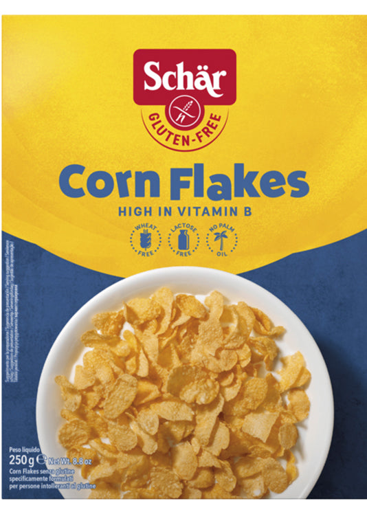 Dr. Schär Corn Flakes 250g - Gluten-free, Fortified With Vitamins, Perfect For Breakfast