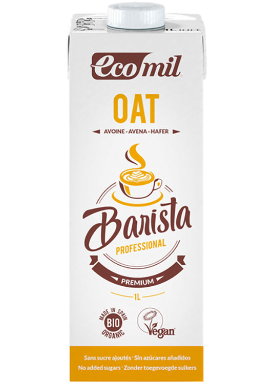 Ecomil Barista Oat Sugarfree 1l - Organic, Frothable, No Added Sugars
