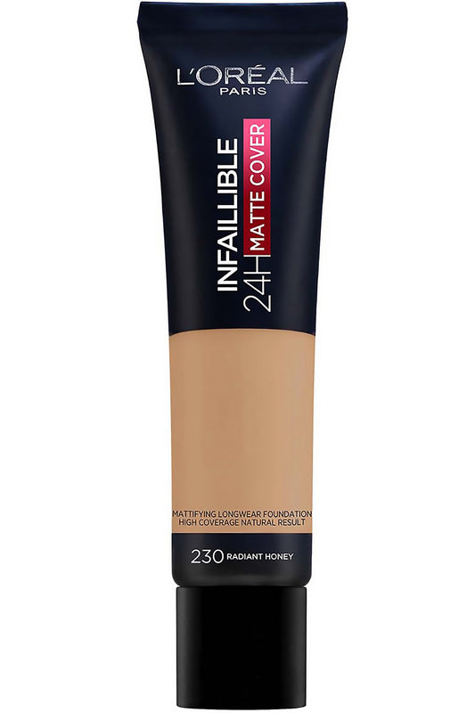 L'oreal Infallible Matte Cover Foundation Nu 230 Miel Éclat - Long-lasting, Natural Finish