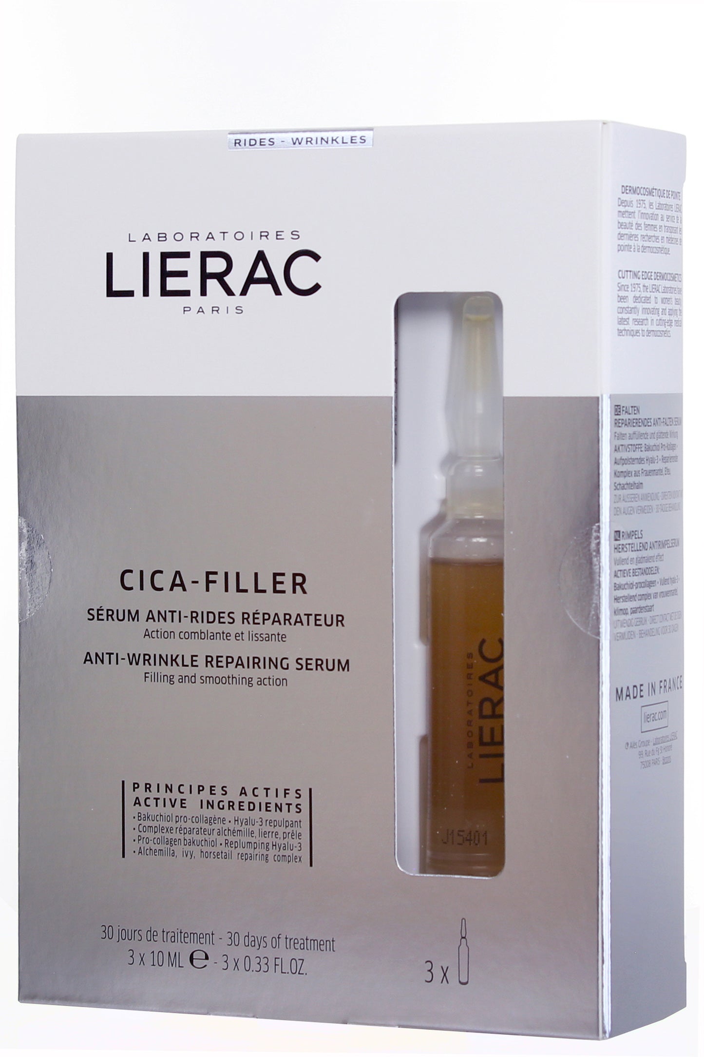 Lierac Cica-filler سيروم لإصلاح التجاعيد 30 مل - تعزيز الكولاجين ونفخ البشرة