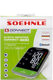 جهاز قياس ضغط الدم Soehnle Systo Monitor Connect 400 بتقنية البلوتوث مع شاشة عرض LCD كبيرة للغاية، وميزة اكتشاف عدم انتظام ضربات القلب، وسوار قابل للتعديل