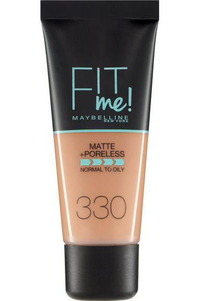 كريم أساس Fit Me Matte + Poreless من Maybelline - توفي 330 بخاصية إخفاء المسام بالبودرة الدقيقة