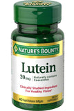 Nature's Bounty Lutein 20mg Eye Health Antioxidant Support 40 Softgels