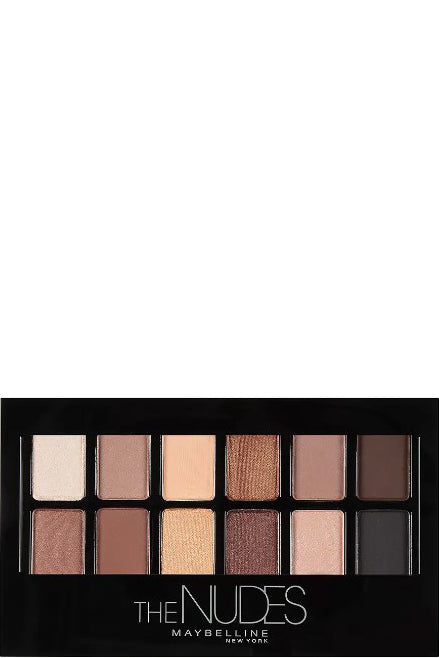 لوحة ظلال العيون The Nudes من Maybelline بـ 12 لونًا قابلاً للمزج حسب الرغبة