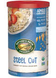 Nature's Path Hot Oatmeal - Steel Cut Organic Oats 850g - Whole Grain, Ideal For Hearty Breakfasts