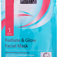 Beauty Formulas Radiate & Glow قناع الوجه المفتح مع خلاصة الشاي الأخضر - قناع واحد