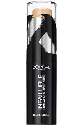 L'oreal Infallible Highlighter Strobe Stick 502 Gold Cold - تركيبة خفيفة الوزن لبشرة متألقة
