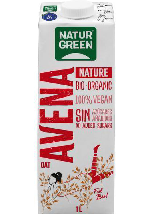 Naturgreen Organic Oat Drink - Rich In Fiber, 1l
