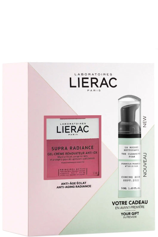 Lierac Supra Radiance Summer Set Cream - كريم مضاد للأكسدة & رغوة منظفة