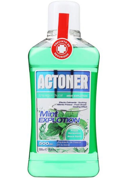 Tulipan Negro Actoner Mouthwash Fresh Breath Cooling Mint Extract 500ml