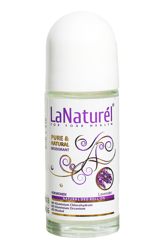 Lanaturel Women Deo Roll On Long-lasting Odor Protection With Soothing Lavender 50ml