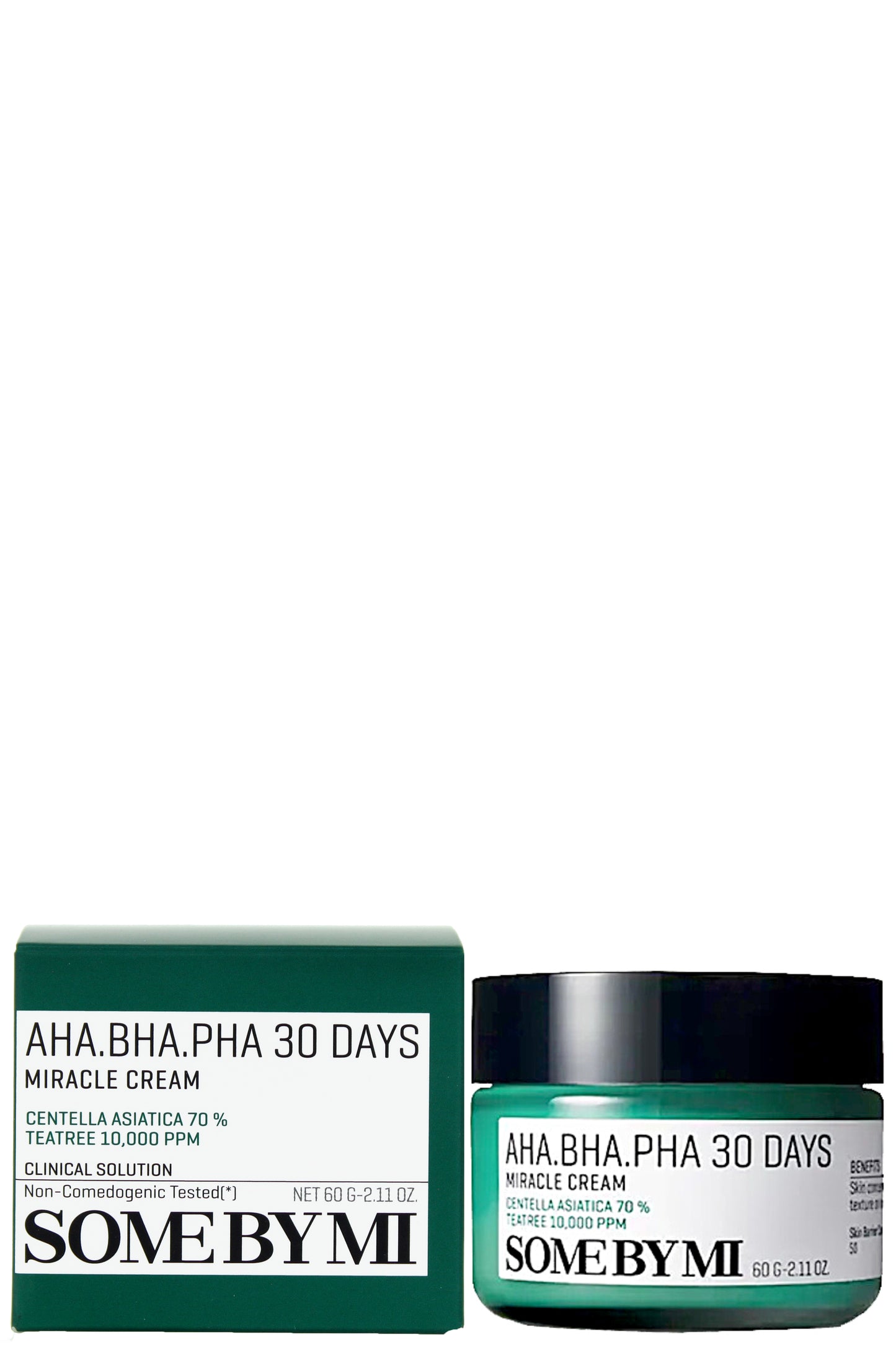 Somebymi Aha-bha-pha Miracle Cream For Acne-prone Skin With Green Tea, Centella Asiatica, And Exfoliating Acids 50ml