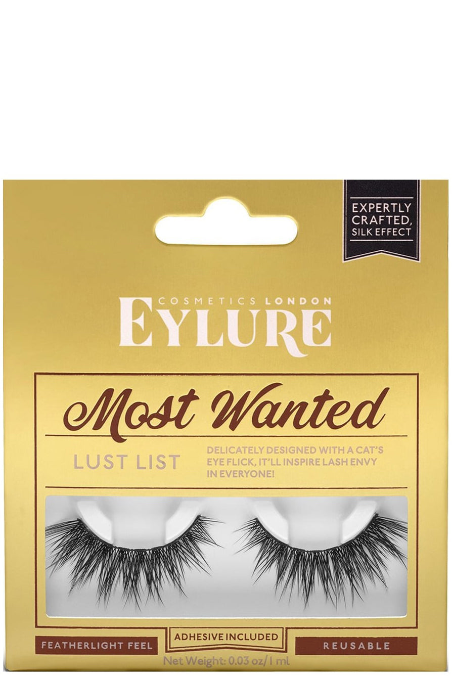 Eylure Most Wanted Lust List - رموش يدوية الصنع مع غراء يدوم طويلاً