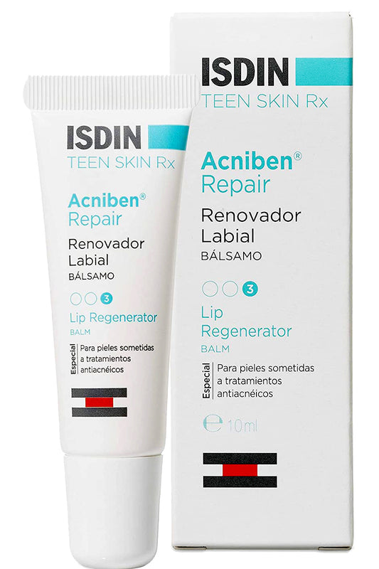 Isdin Acniben مرطب شفاه مرمم ترطيب وحماية مكثفة للشفاه المتشققة 10 مل