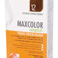 Vital Factor Maxcolor 12 كستنائي فاتح ذهبي 140 مل مع Stimu-tex® والمورينجا