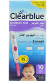 اختبار الإباضة الرقمي من Clearblue، 10 اختبارات، تتبع الخصوبة بدقة عالية مع نتائج سريعة
