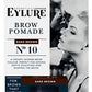 Eylure Brow Pomade بني داكن - لون حواجب كريمي مقاوم للماء يدوم طويلاً