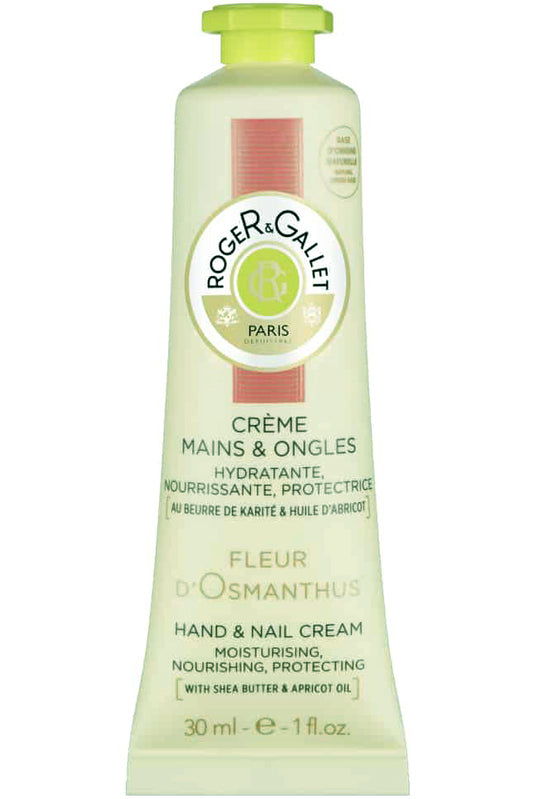 Roger And Gallet Fleur D'osmanthus كريم اليدين ترطيب عميق بزبدة الشيا وزيت بذور المشمش 30 مل
