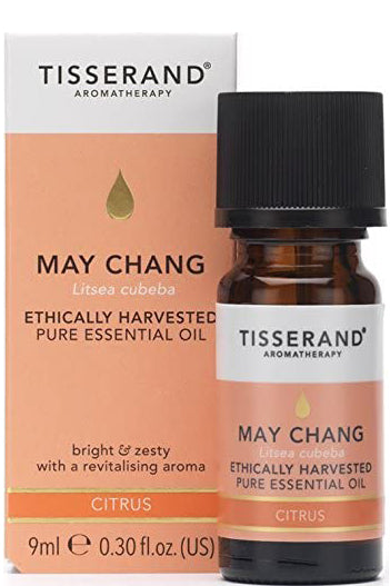 Tisserand Organic May Chang Essential Oil 9ml - Chinese Citrus Oil For Uplift