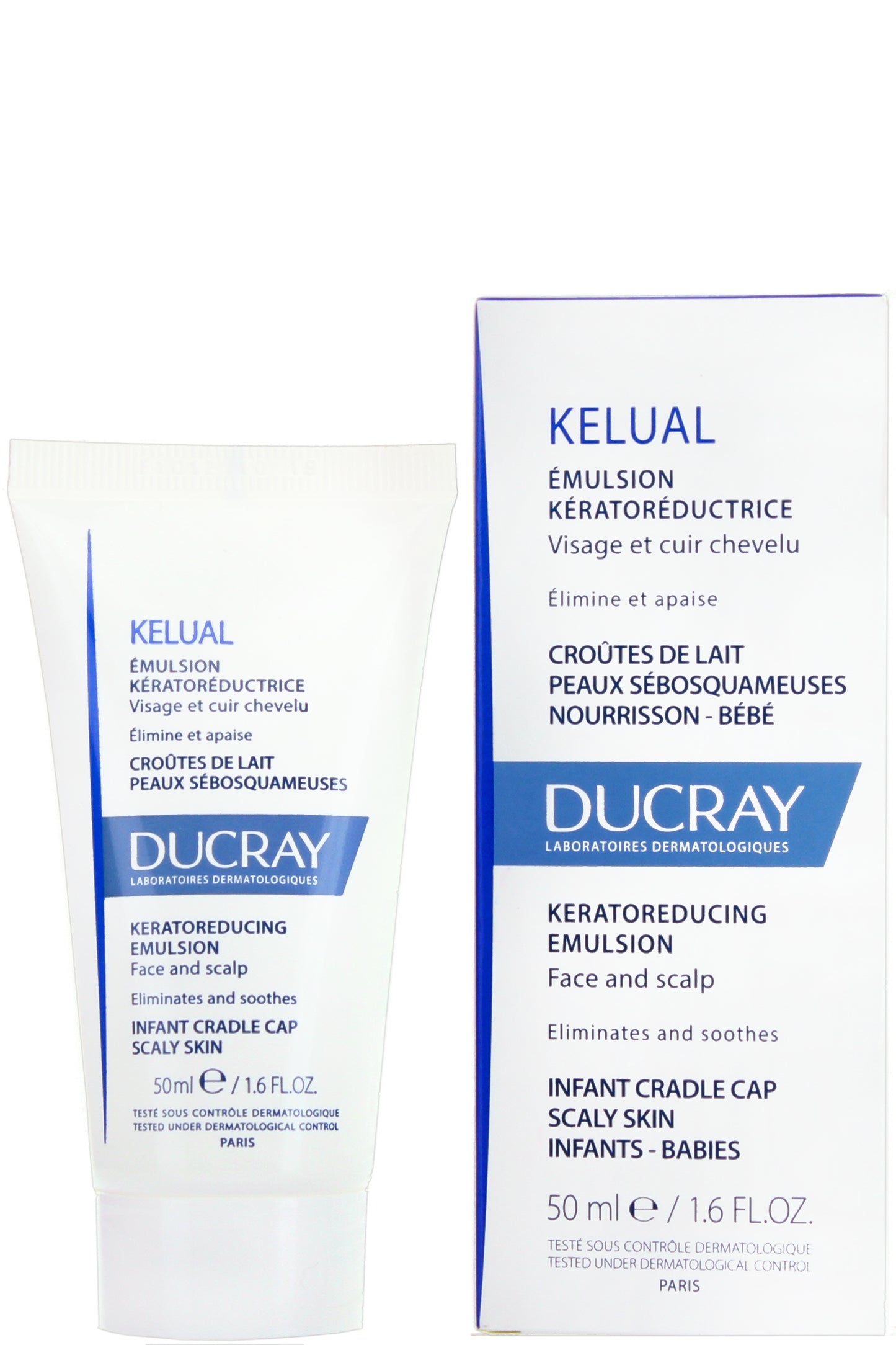 Ducray Kelual Emulsion Gentle Relief For Seborrheic Dermatitis & Cradle Cap With Ketoconazole 50ml